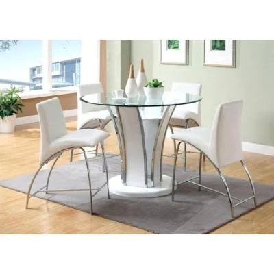 Wailoa 2 White Counter Height Chairs by Furniture of America