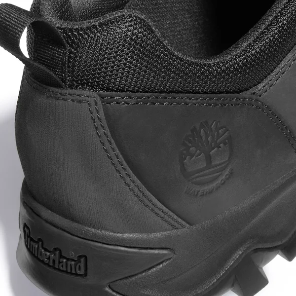 Timberland Men's Keele Ridge Waterproof Low Hiking Shoes, Black, 9.5