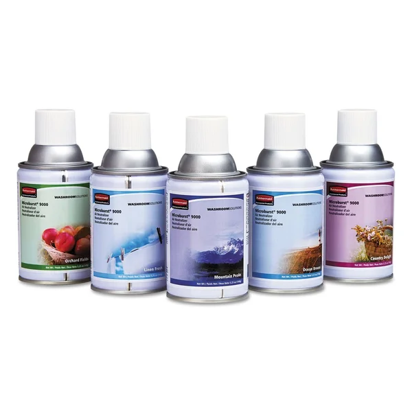 Rubbermaid Commercial Microburst 9000 Air Freshener Refill, Country Delight, 5.3 oz Aerosol