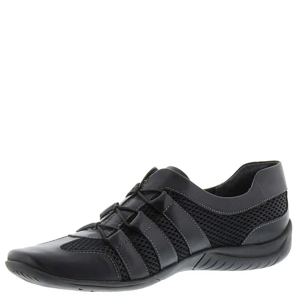 Walking Cradles Womens Audio Low Top Fashion Sneakers - Black
