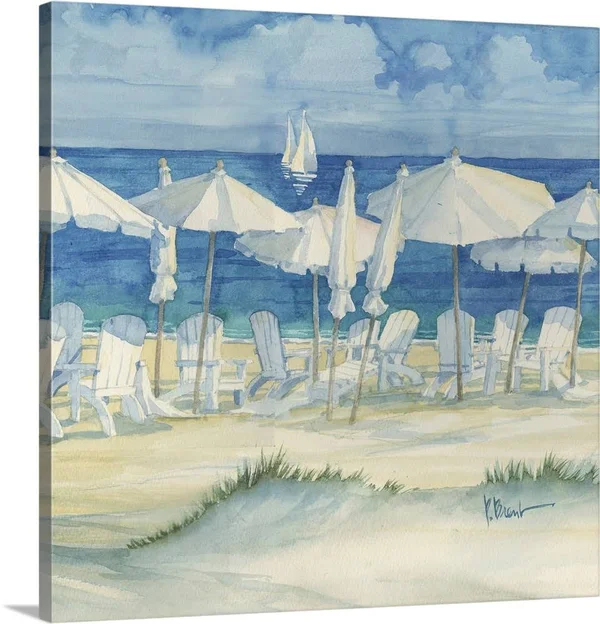 White Dune Beach II, Canvas Wall Art, 30x30, Great Big Canvas