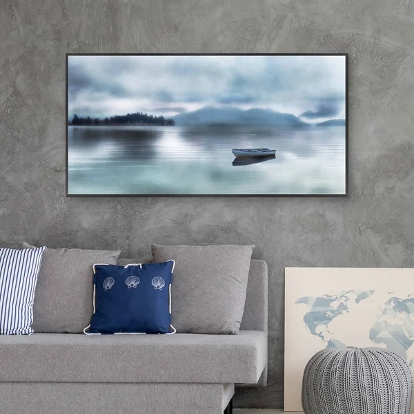 Fine Art Canvas Time for A Break Framed Canvas Wall Art - 24x48