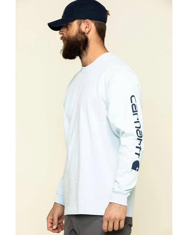 Carhartt Men's Signature Logo Long Sleeve T Shirt