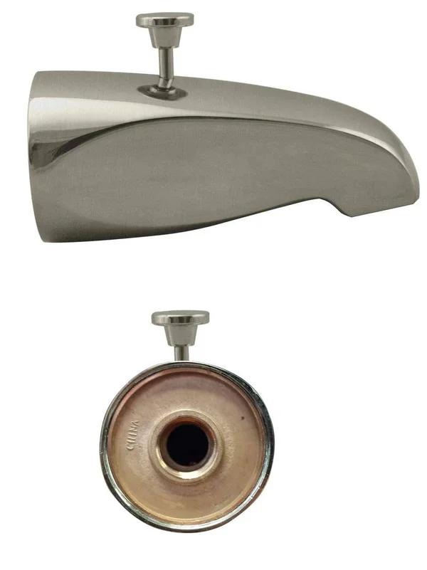 Westbrass D3112-07 Rear Diverter 5-1/2 in. Tub Spout - Satin Nickel