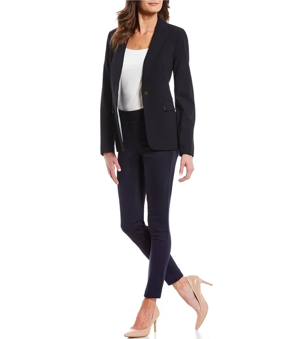 Calvin Klein Women's 1 Button Jacket - Black, 14