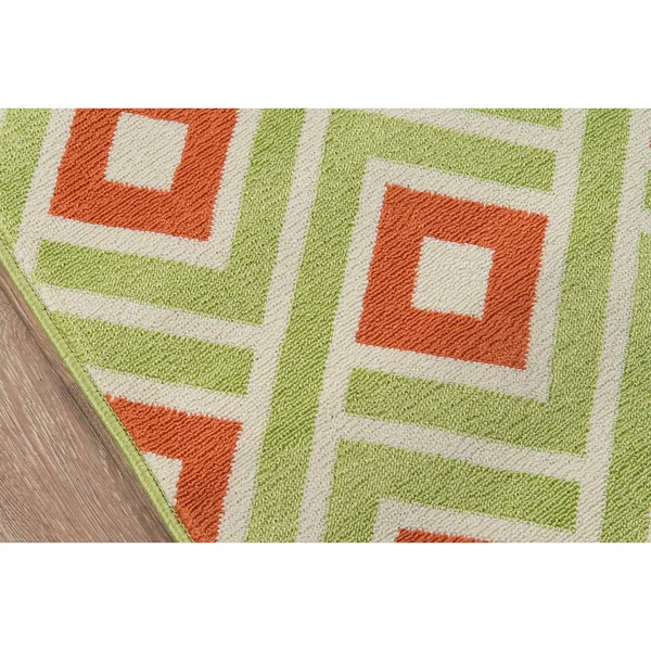 Momeni Baja Area Rug, Green, 8&6x22 x 13&