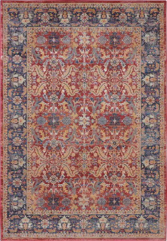 Nourison Global Vintage GLB02 Area Rug - Red, 2&4x22 x 8& Runner