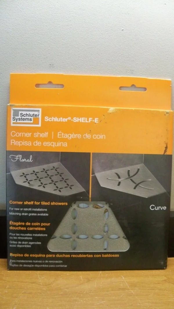Schluter Systems Shelf Triangular Corner Floral Matte White Ses1d5mbw