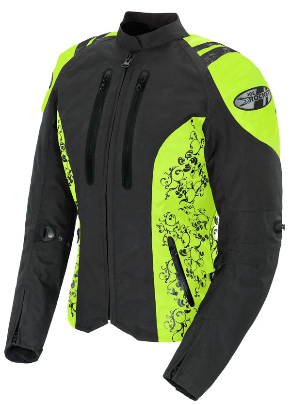 Joe Rocket Womens Atomic 4.0 Jacket - Black/Hi-Viz - Small