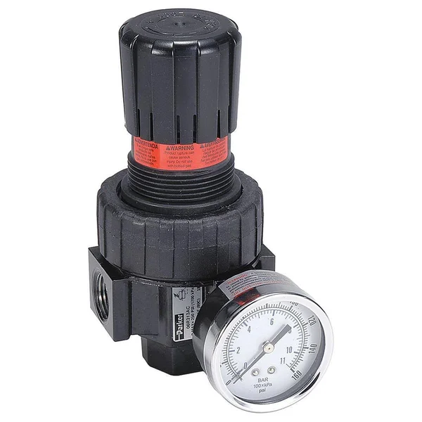 Parker 06R318AC Air Regulator - 1/2 in. NPT, 75 Cfm, 250 PSI