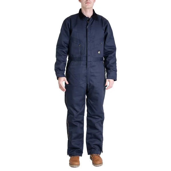 Berne Men's Deluxe Insulated Coverall Twill Navy, 4XL/Tall