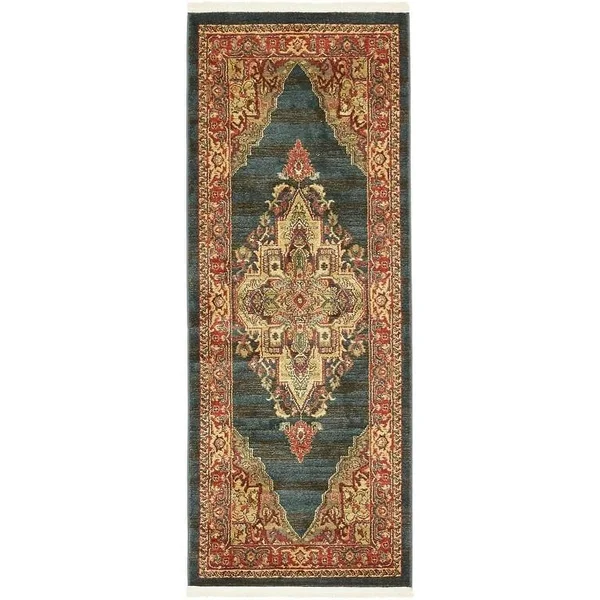Unique Loom Arsaces Sahand Area Rug - 9& x 12& Red