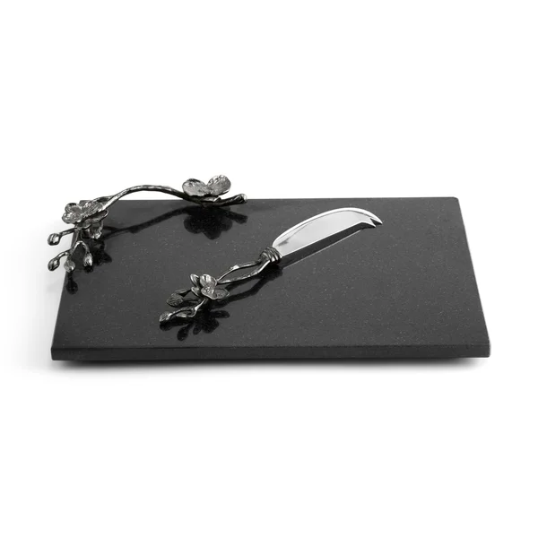 Michael Aram Black Orchid Cheese Board with Knife - Small