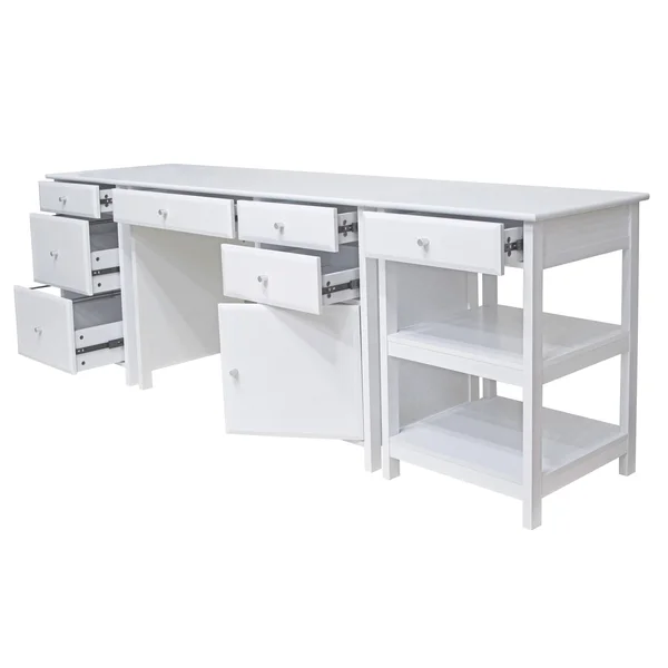 Delta 3-Pc Home Office Set - White, Winsome Wood