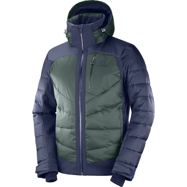 Salomon Men's Iceshelf Jacket in Night Sky - Green Gables - Size: Small