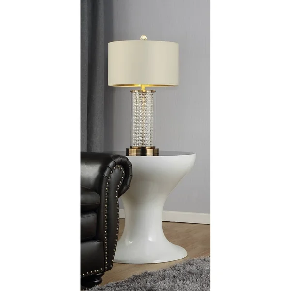 Ore International 28.75x22 in Pluviam Crystal Table Lamp