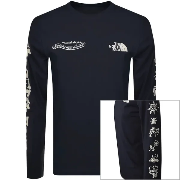 The North Face Men's Himalayan Bottle Long Sleeve T-Shirt, XXL, Aviator Navy