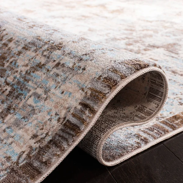 Safavieh Vintage Persian VTP417T 5&0x22 x 7&6x22 Brown - Light Blue Area Rug