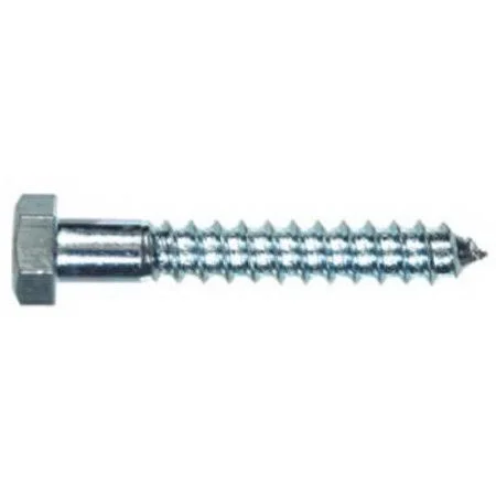 Hillman 230009 Hex Head Lag Screws 1/4 by 1-1/2 inch Zinc Plated Steel 100 Pack