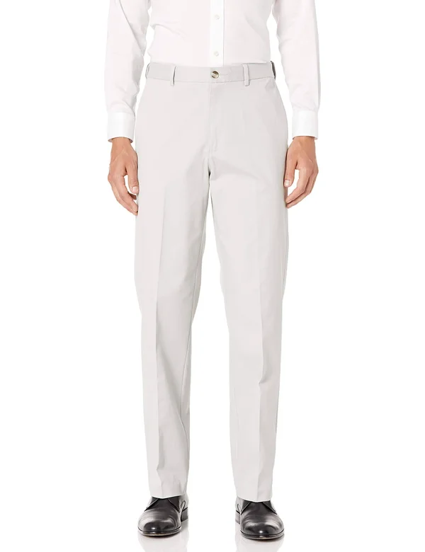 Savane Men's Flat Front Stretch Ultimate Performance Chino