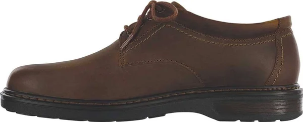 Men's SAS Aden Plain Toe Oxford Brown Leather 9.5 SS