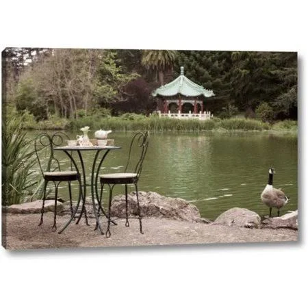 Winston Porter 'Dream Cafe Stow Lake - 47' by Alan Blaustein Giclee Art Print on Wrapped Canvas, Size: 21 inch H x 32 inch W x 1