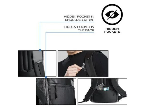 XD Design Bobby Urban Lite Anti-Theft Backpack - Navy Blue