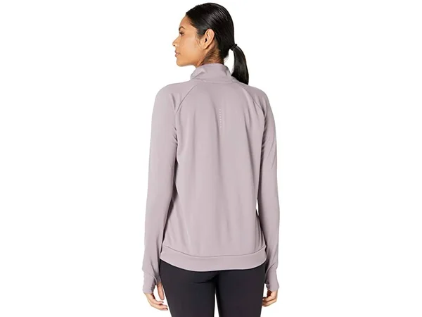 Nike Running Swoosh Half Zip Mid Layer Top in Purple