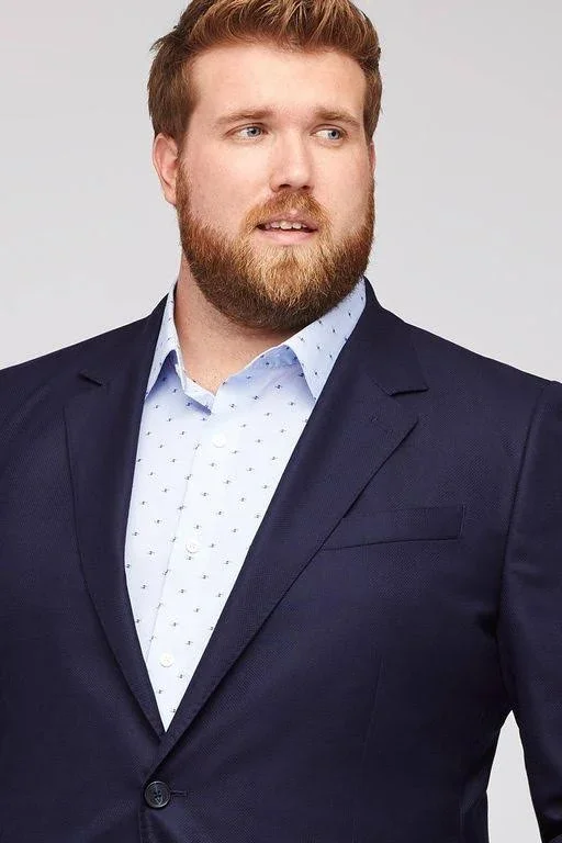 Bonobos Unconstructed Italian Wool Blazer Extended Sizes - Blue