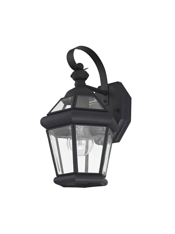 Livex Lighting Georgetown Outdoor Wall Lantern Polished Brass 1 Light 2061-02
