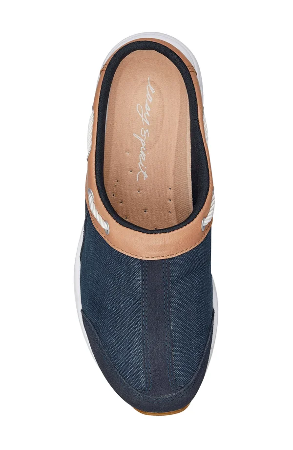 Women's Easy Spirit Travelport Clog, Size 9 WW - Blue
