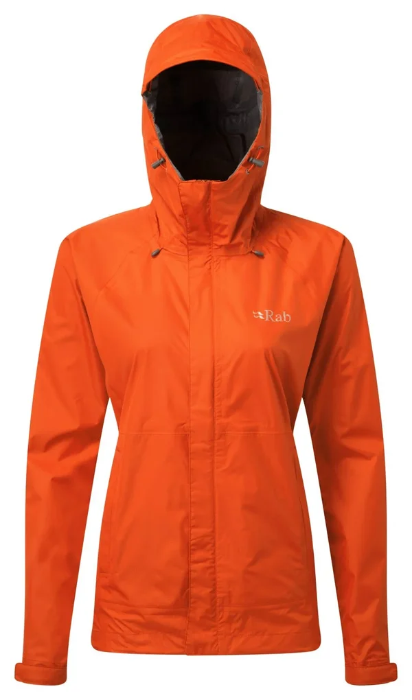 RAB Women's Downpour Jacket - 8 - Firecracker