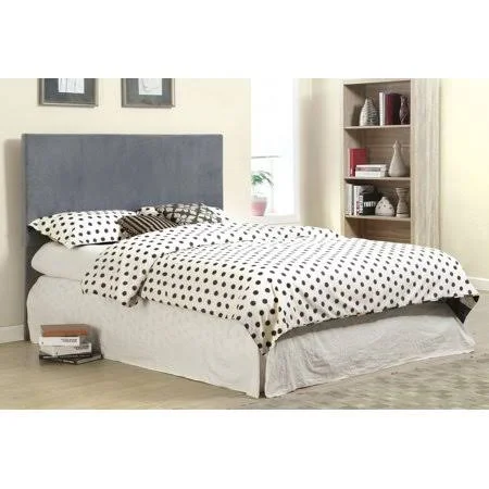 Furniture of America Gracie Contemporary Full/Queen Adjustable Upholstered Conversion Headboard, Gray
