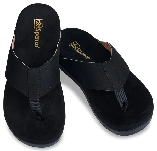 Spenco Hampton Suede Women's Comfort Sandal - Size: 5, Black
