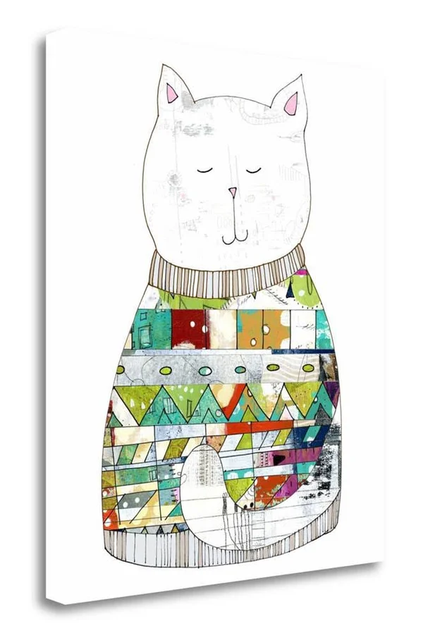 24x22 x 21x22 Cat in A Sweater by Sarah Ogren Fine Art Giclee Print