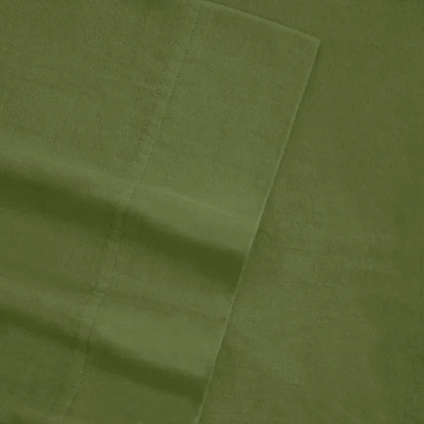 Tribeca Living Solid Flannel Sheet Set - King, Deep Red
