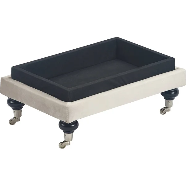 Elle Decor Amery Tufted Storage Ottoman - Taupe