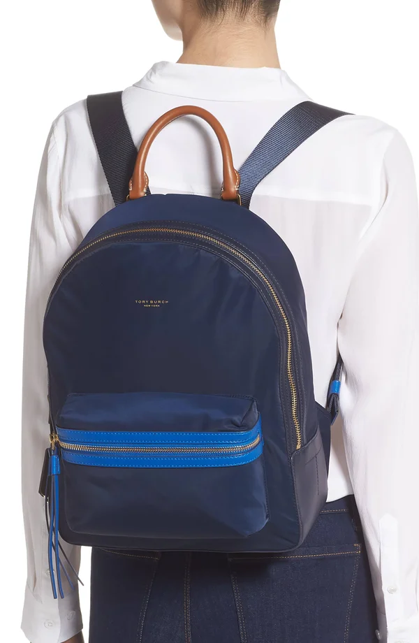 Tory Burch Perry Nylon Backpack Royal Navy