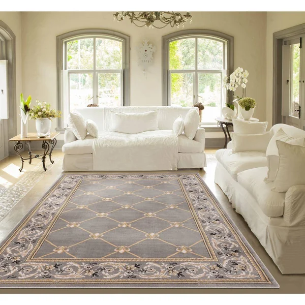 Well Woven Agra Royal Trellis Area Rug - 3&11 inch x 5&3 inch, Blue