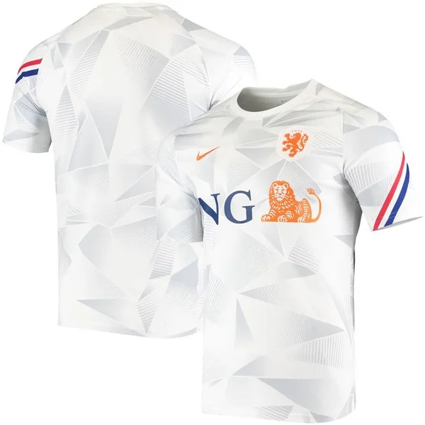Nike Netherlands National Team 2020 White Raglan Pre-Match Jersey