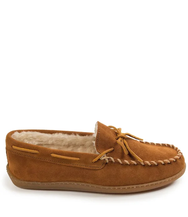 Minnetonka Men's Pile Lined Hardsole Slipper
