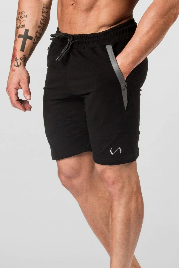 TLF Iron Shorts – Black, Mens Athletic Shorts Gym Shorts Black, 2XL