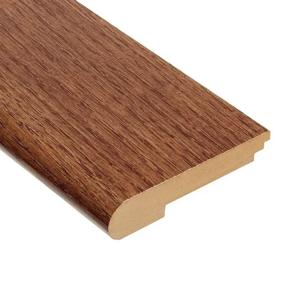 Home Legend Oak Verona 1/2 in. Thick x 3-1/2 in. Wide x 78 in. Length Stair Nose Molding - Medium Brown