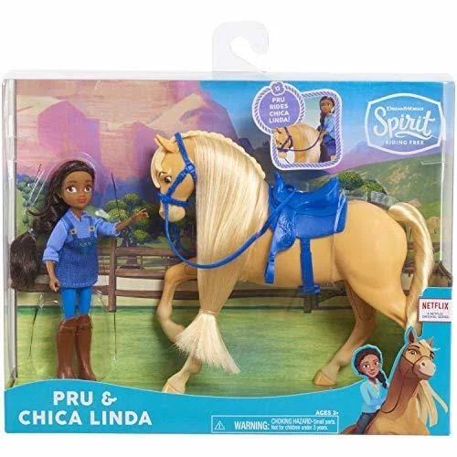 Dreamworks Spirit Riding Free Collector Doll & Horse Pru & Chica Linda
