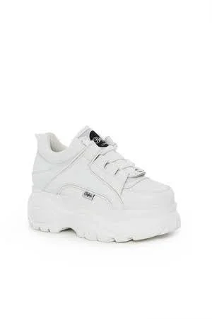 Buffalo London Buffalo Classic Low Leather White - Size 43