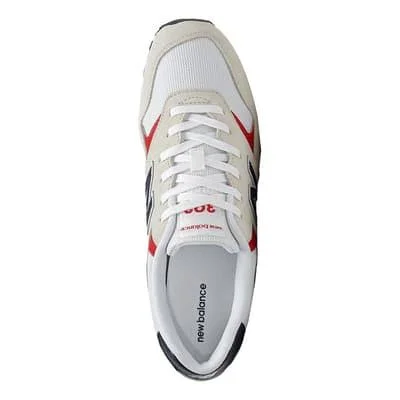 New Balance Classic 393 Trainers Beige Black Red - 38.5