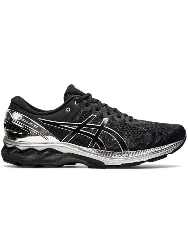 Asics Gel Kayano 27 Platinum Running Shoes Mens, Size 9, Black/Silver