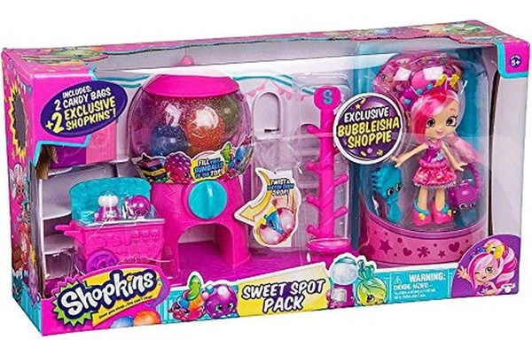 Shopkins Shoppies Sweet Spot Pack Exclusive Gumball Playset Bubbleisha Shoppie