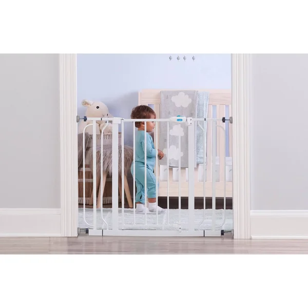 Regalo 30 inch Wall Safe Extra Wide Baby Safety Gate - White