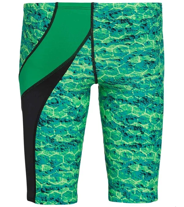 TYR Sago7a Mens Agran Wave Jammer Swimsuit - Green, 28